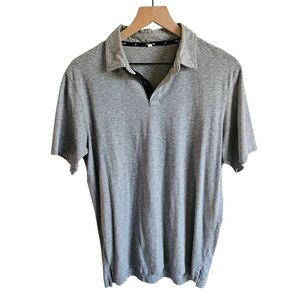 Public Rec Gray Short Sleeve Pima Cotton Go-to Athletic Fit Polo Shirt